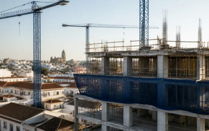 Edificio residencial en construcción financiado con préstamo promotor alternativo